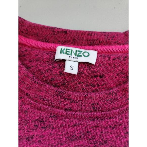 Kenzo Paris Embroidered Eiffel Tower Sweatshirt Size S Purple Pink - Picture 4 of 9